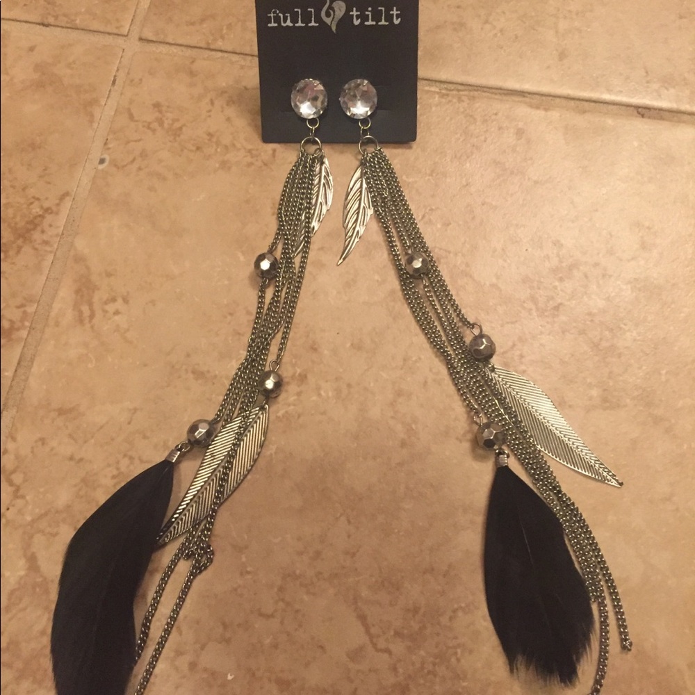 Feather Style Earrings